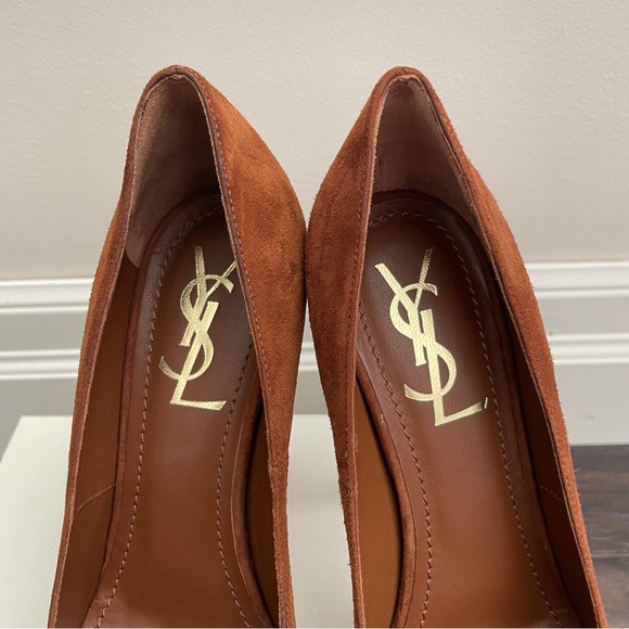 COPY - YSL Tribute Suede Leather Platform Pumps - Picture 4 of 11